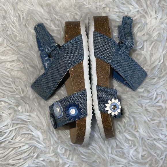 The Children’s Place Baby Girl’s Open Toe Ankle Strap Embellished Sandals 6/12M - Picture 4 of 11